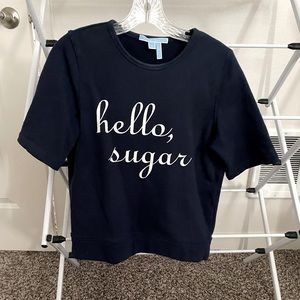 Draper James short sleeve Hello, Sugar shirt